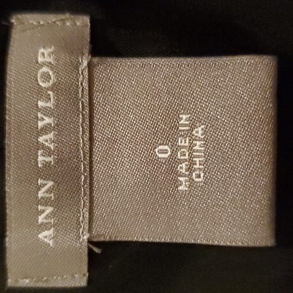 NWOT Ann Taylor Front Key Hole Square Neck Back Women's Black Dress - Size 0 - Picture 10 of 12
